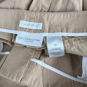 Liz claiborne Michaela 14 plus beige pants